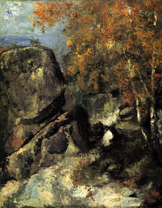 Cezanne - Rocks in Fountanbleu Forest