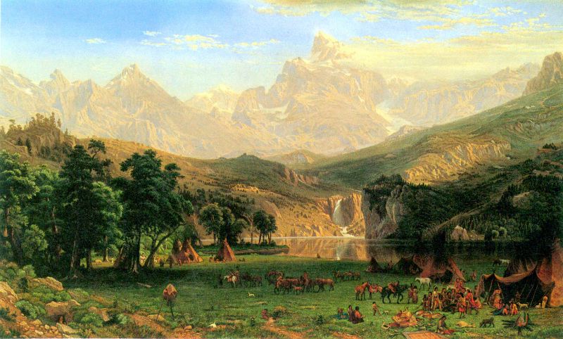 Albert Bierstadt - Rocky Montains at Lander's Peak by Bierstadt