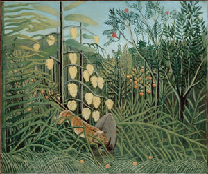 Rousseau, Henri_In a Tropical Forest. Struggle between Tiger and Bull