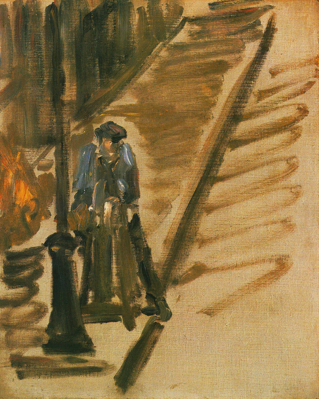 Édouard Manet - Rue Mossnier with Knife Grinder by Edouard_Manet