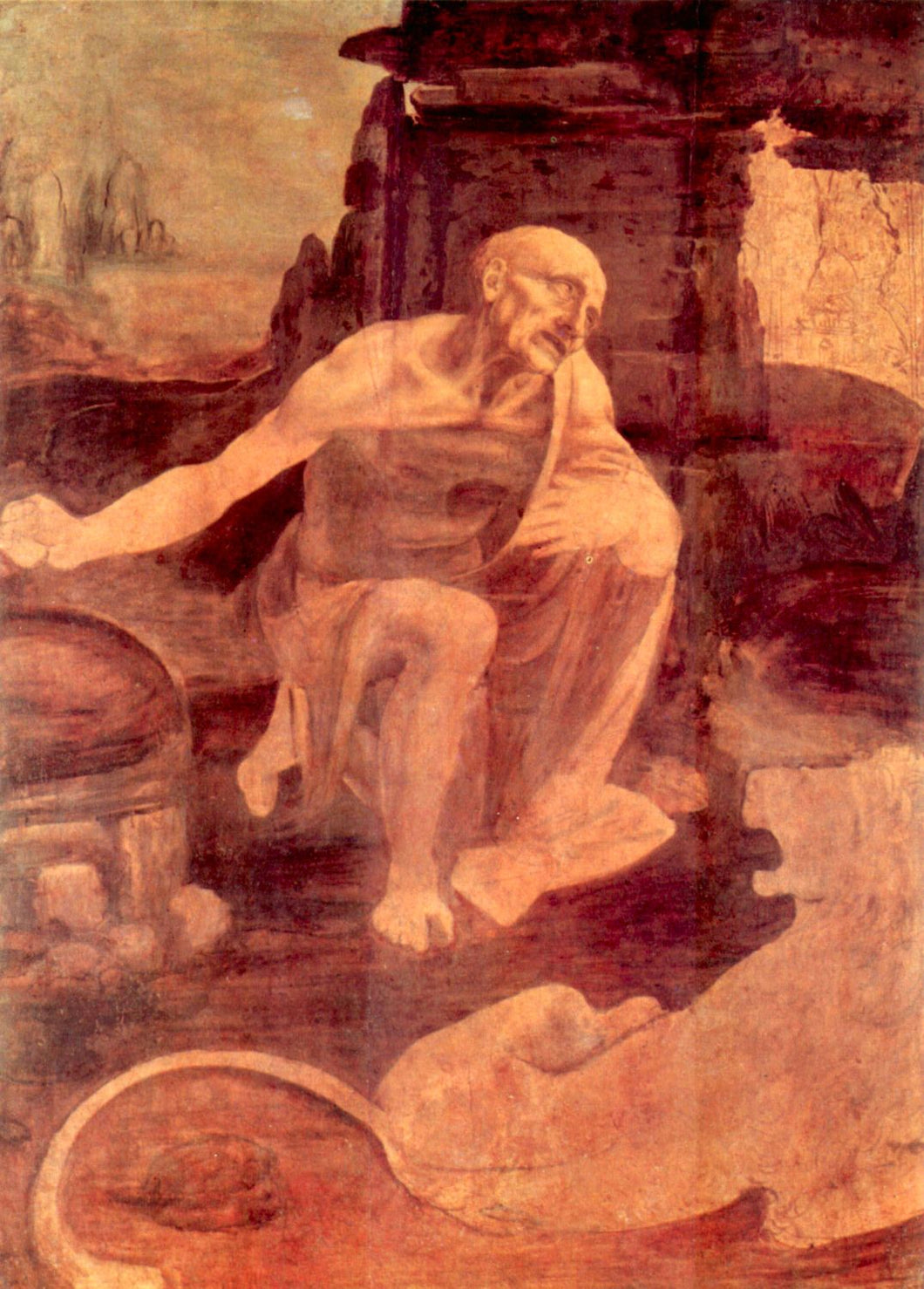 Da Vinci, Leonardo - Saint Hieronymus by Da Vinci