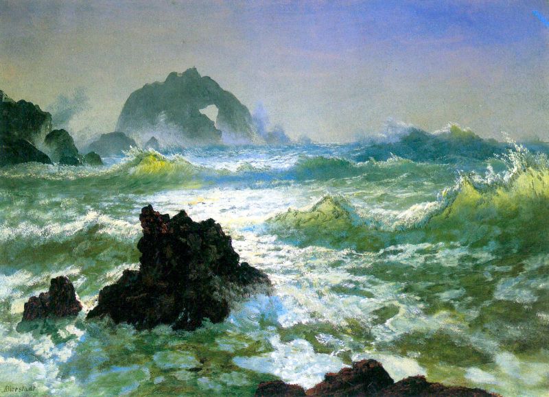 Albert Bierstadt - Seal Rock 2 by Bierstadt