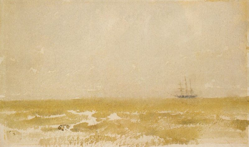 Whistler - Seascape with Schooner by Whistler