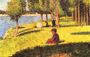 Seurat - Seated Figure by Seurat