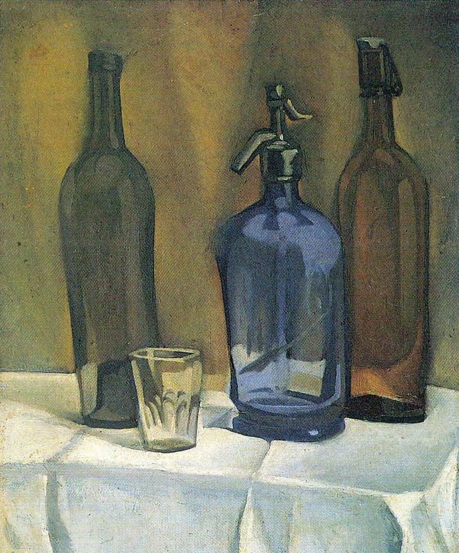 Juan Gris - Siphon and bottles