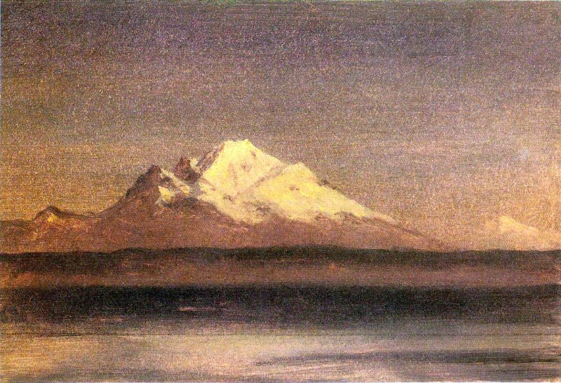 Albert Bierstadt - Snowy Mountains in the Pacific Northwest 2 by Bierstadt