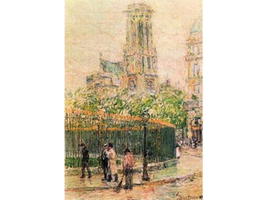 Hassam Childe - St. Germain l`Auxerrois by Hassam Childe