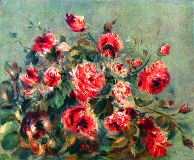 Renoir - Still Life Roses of Vergemont