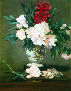 Édouard Manet - Still Life, Vase with Peonies by Manet