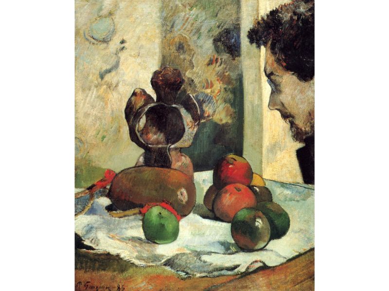 Gauguin Paul - Still Life with Profile of Charles Lavall by Gauguin