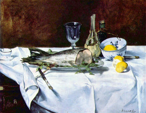 Édouard Manet - Still Life with Salmon by Manet