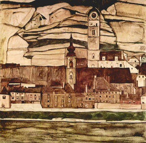 Egon Schiele - Stone on the Danube II by Schiele