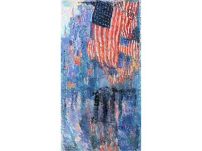 Hassam Childe - Street in the Rain by Hassam Childe