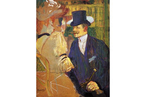 Toulouse Lautrec - Study for the Flirt, Englishman in the Moulin Rouge by Toulouse-Lautrec
