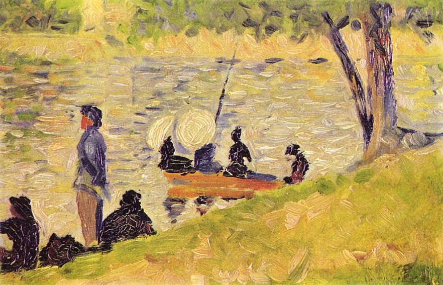 Seurat - Sunday at the Grand Jatte, Study by Seurat