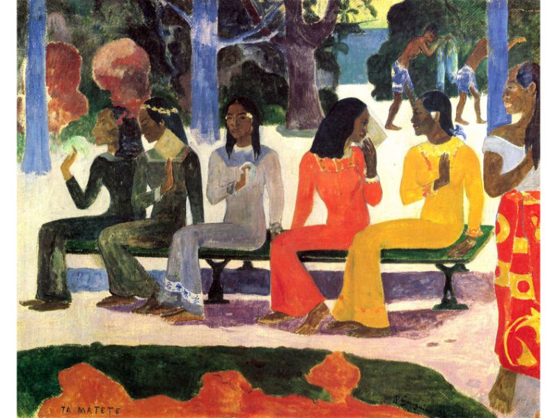 Gauguin Paul - Ta Matete by Gauguin