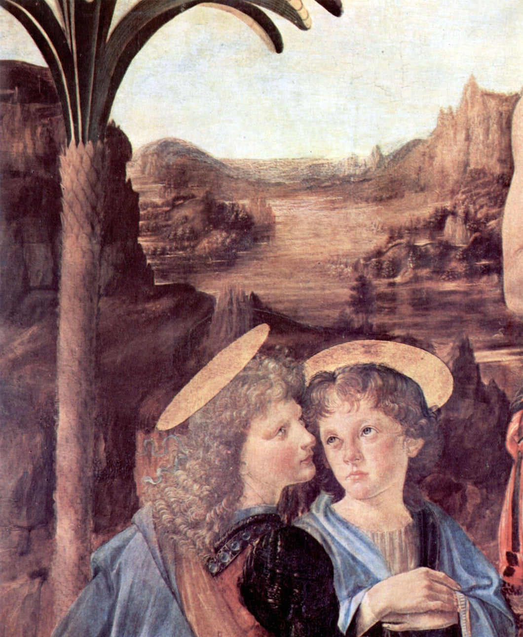 Da Vinci, Leonardo - The Baptism of Christ Detail by Da Vinci