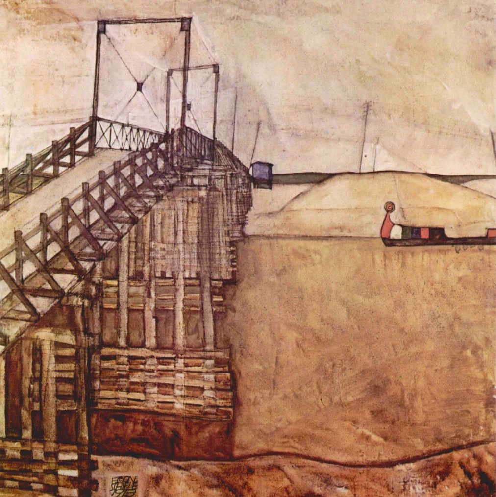 Egon Schiele - The Bridge by Schiele
