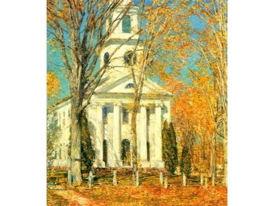 Hassam Childe - The Church of Old Lyme, Connecticut [2] by Hassam Childe