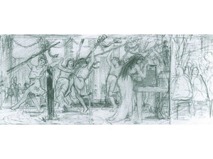 Alma Tadema - The Grape Harvest Festival, Sketch