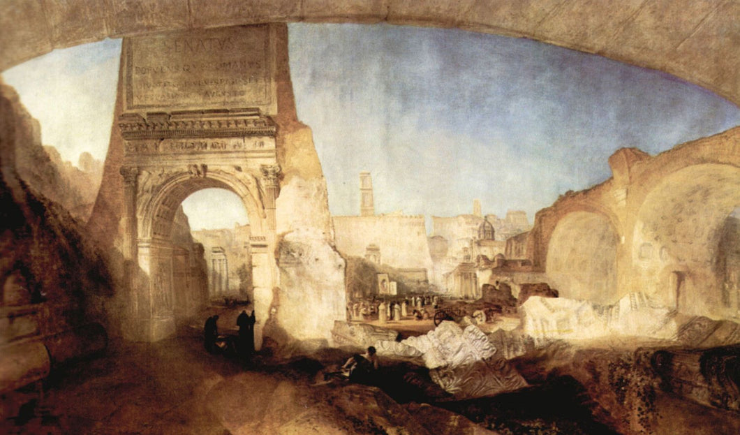 Turner, Joseph  Mallord - The Roman Forum, for Mr. Soane Museum by Turner