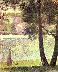 Seurat - The Seine at Courbevoie by Seurat