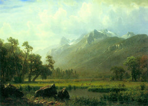 Albert Bierstadt - The Sierra Near Lake Tahoe, California by Bierstadt