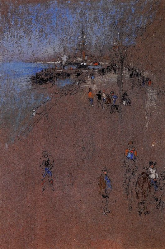 Whistler - The Zattere, Harmony in Blue and Brown by Whistler