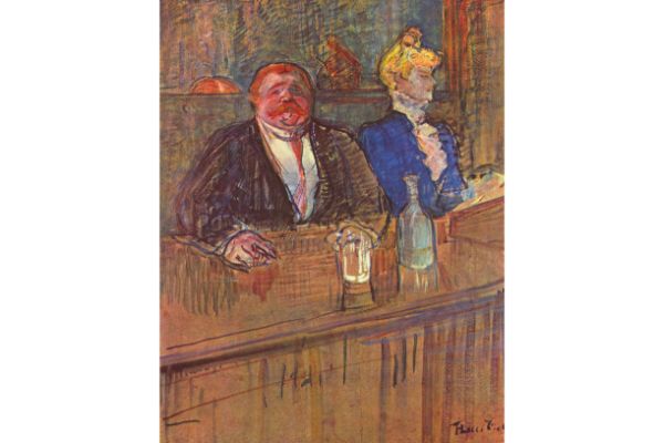 Toulouse Lautrec - The Bar by Toulouse-Lautrec