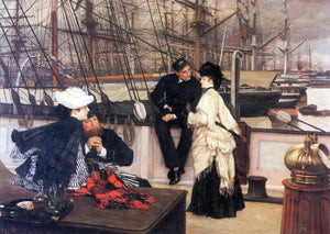 Joseph Tissot - The Captain and His Girl by Tissot