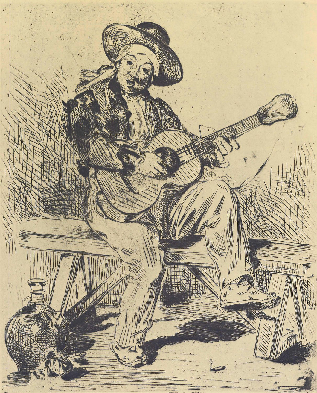 Édouard Manet - The guitar Player by Manet