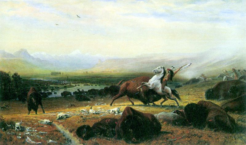 Albert Bierstadt - The Last Buffalo by Bierstadt