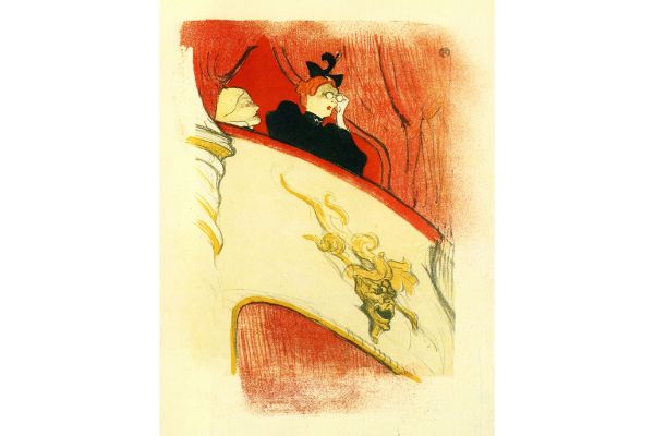 Toulouse Lautrec - The Loge with a Gold Mask by Toulouse-Lautrec