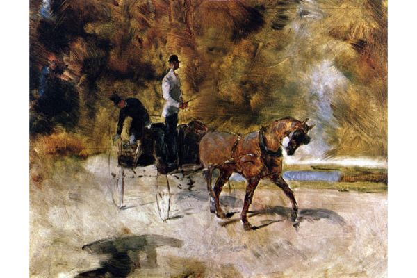 Toulouse Lautrec - The One Horse Carraige by Toulouse-Lautrec