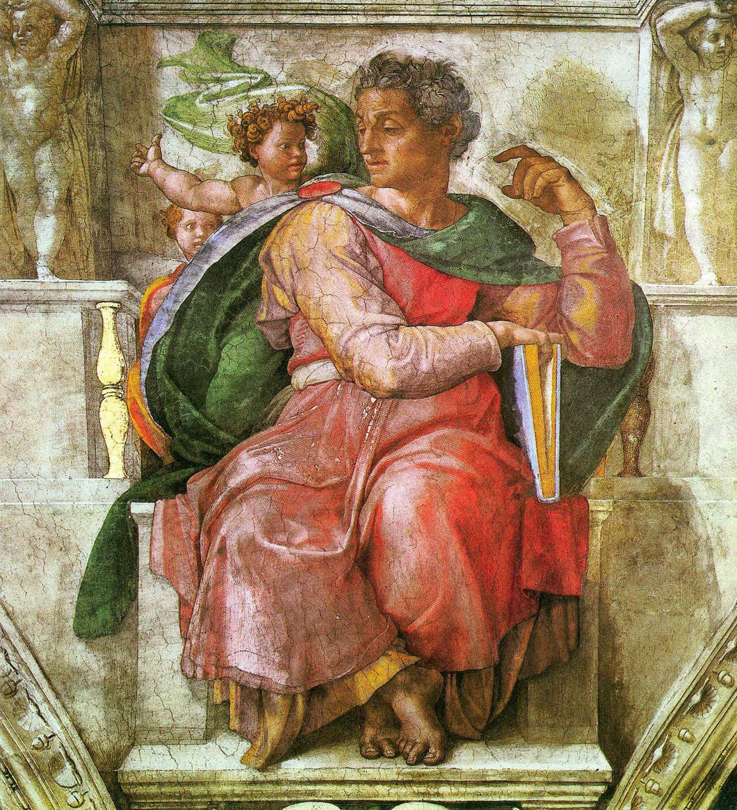 Michelanglo - The Prophet Josiah Detail by Michelangelo