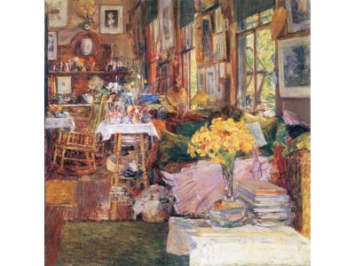 Hassam Childe - The Room of Flowers by Hassam Childe