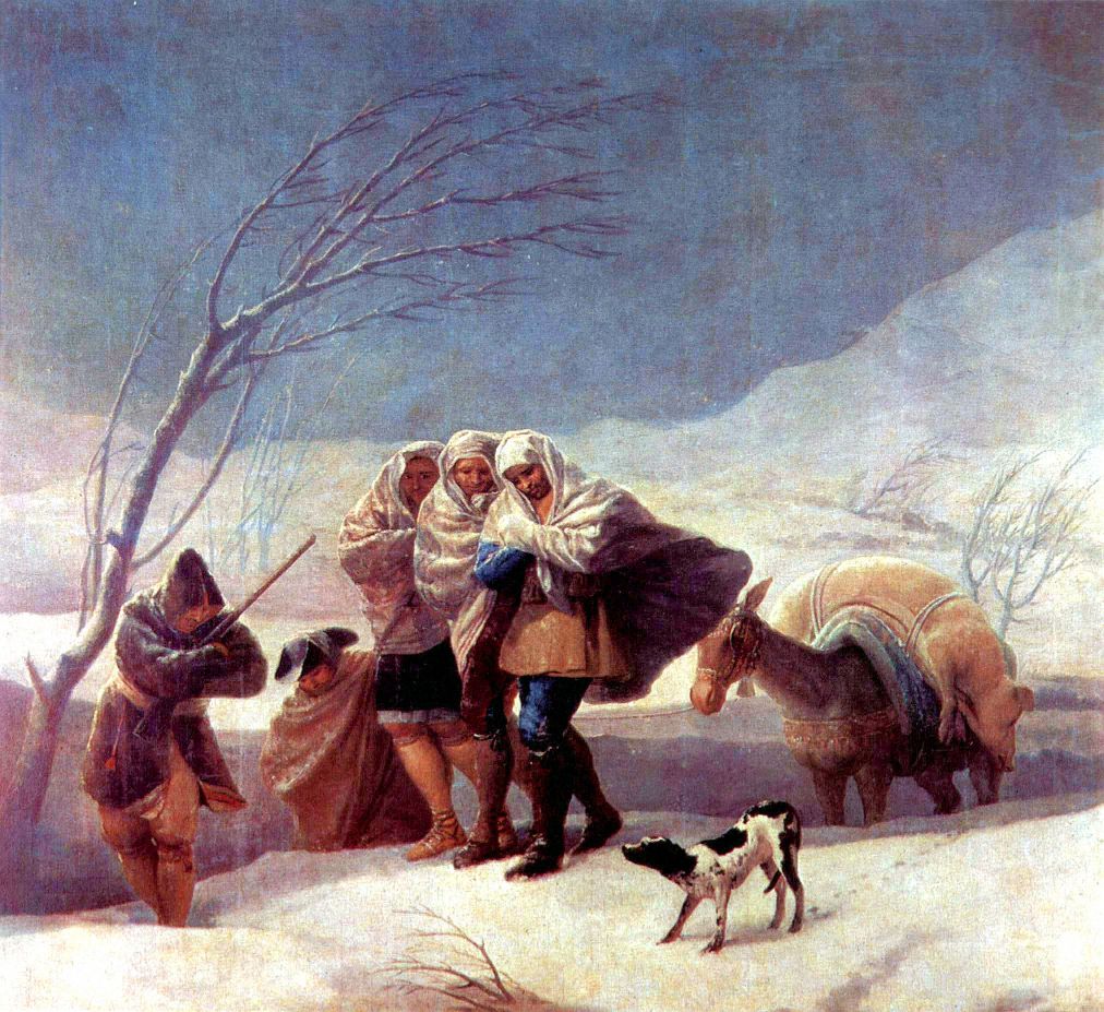 Goya, Francisco - The Snowstorm by Goya