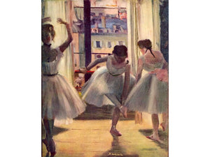 Degas - Three Dancers in a Practice Room by Degas