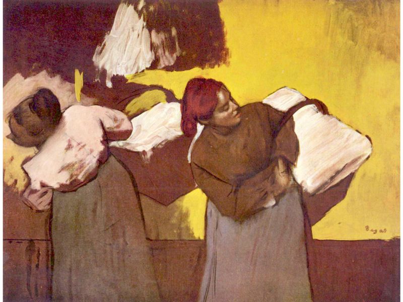 Degas - Two Washer Women by Degas