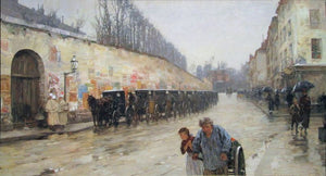 Hassam Childe - Une Averse rue Bonaparte 1887
