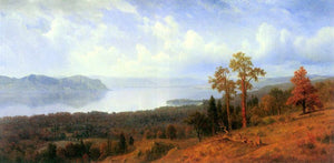 Albert Bierstadt - View of the Hudson River Valley by Bierstadt