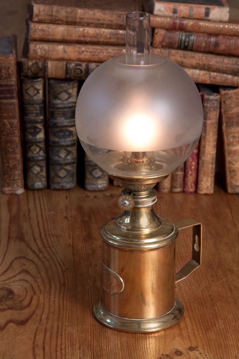 Various Photographers - Vintage Oil Lamp with Books