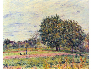 Sisley - Walnut Trees in the Sun, in Early October by Sisley
