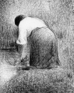 Seurat - Washerwoman by Seurat
