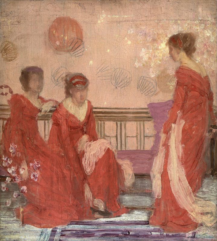 Whistler - Harmony in Flesh Colour and Red by Whistler