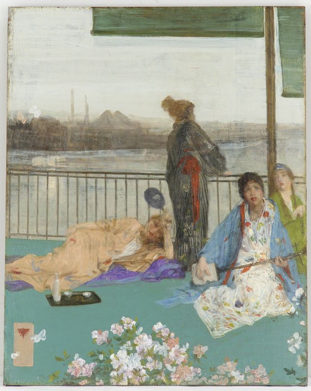 Whistler - Variations in Flesh Color and Green by Whistler