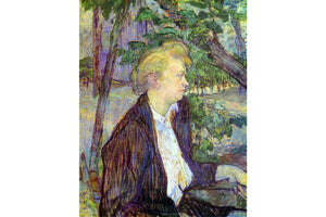 Toulouse Lautrec - Woman in the Garden by Toulouse-Lautrec