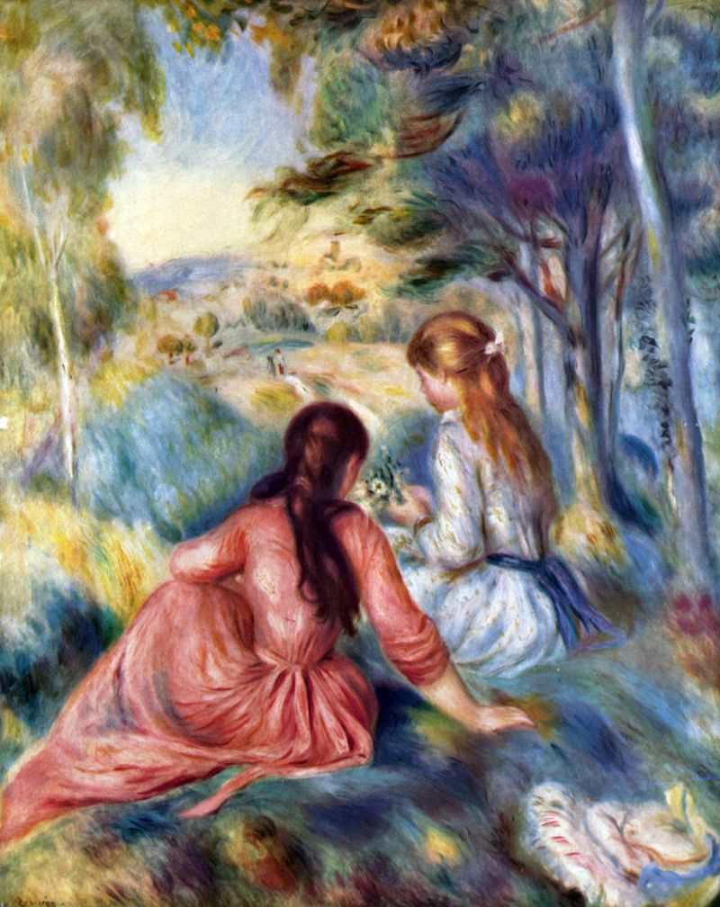 Renoir - Young girls in the meadow