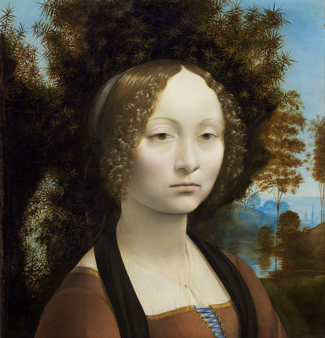 Da Vinci, Leonardo - Ginevra de' Benci, 1474 by Da Vinci