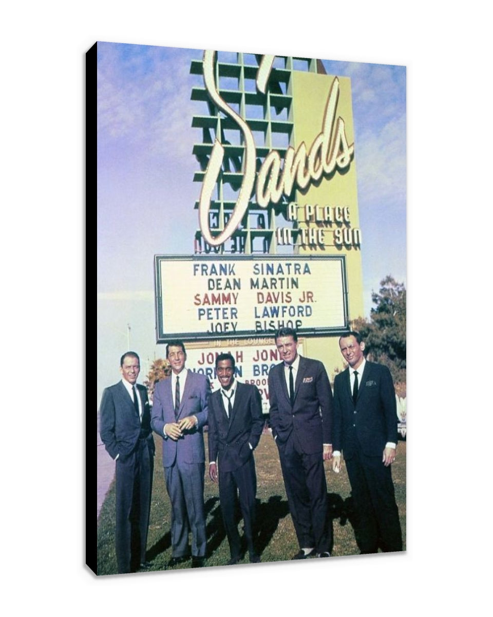 Rat Pack in Front Of Sands Hotel